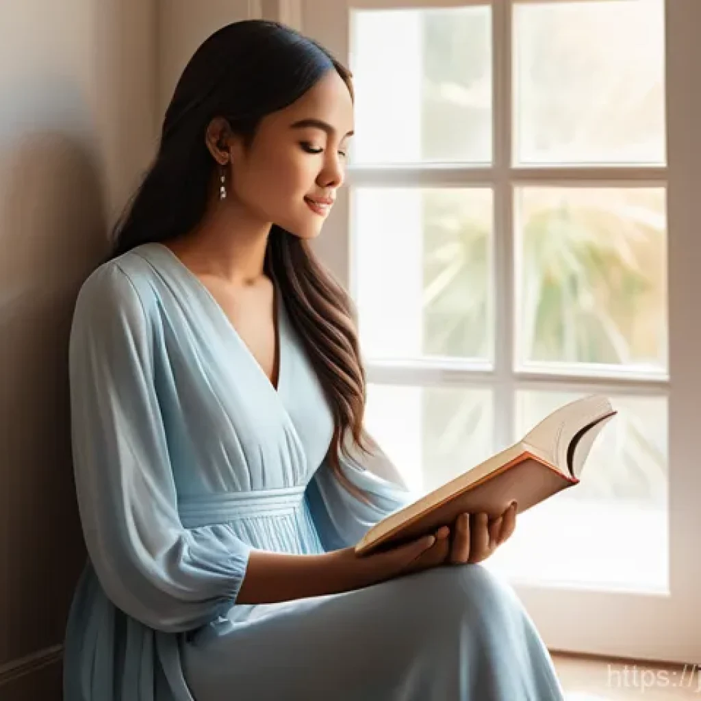 별자리별 카르마 - **Prompt: Journey of Self-Discovery and Inner Light**
    A young woman, approximately 25 years old,...