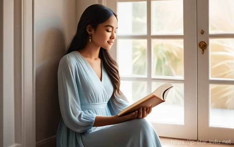 별자리별 카르마 - **Prompt: Journey of Self-Discovery and Inner Light**
    A young woman, approximately 25 years old,...